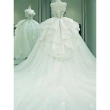 Load image into Gallery viewer, New Off Shoulder Wedding Dress Luxury Bridal Gown EDW324