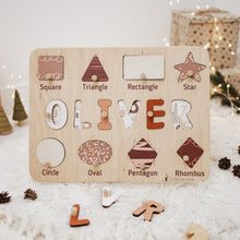 Load image into Gallery viewer, Shape Sorting Name Board