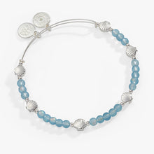 Load image into Gallery viewer, Shell Motif Beaded Charm Bangle
