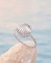 Load image into Gallery viewer, Salt + Sea 'Seashells Are Love Letters In The Sand' Locket Ring