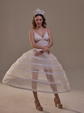 Load image into Gallery viewer, Short Crinoline Petticoat Skirt , Hoop Skirt for Wedding Dress &amp; Quinceañera