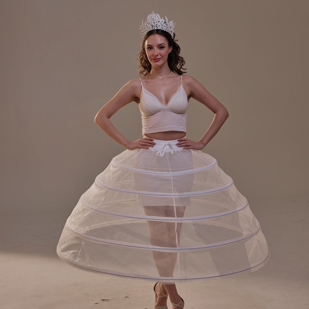 Short Crinoline Petticoat Skirt , Hoop Skirt for Wedding Dress & Quinceañera