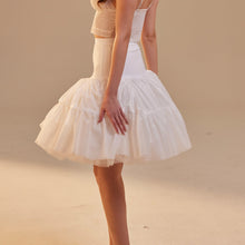 Load image into Gallery viewer, Short Petticoat Skirt with Corsage ,  Fluffy Layered Petticoat for Wedding, Party &amp; Everyday Wear