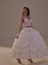 Load image into Gallery viewer, Short Ruffled Layered Hoop Skirt , Quinceañera &amp; Wedding Underskirt