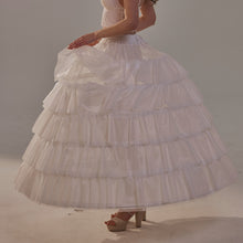 Load image into Gallery viewer, Short Ruffled Layered Hoop Skirt , Quinceañera &amp; Wedding Underskirt