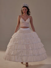 Load image into Gallery viewer, Short Ruffled Layered Hoop Skirt , Quinceañera &amp; Wedding Underskirt