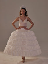 Load image into Gallery viewer, Short Ruffled Layered Hoop Skirt , Quinceañera &amp; Wedding Underskirt