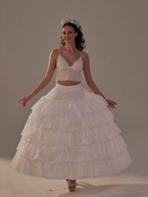 Load image into Gallery viewer, Short Ruffled Layered Hoop Skirt , Quinceañera &amp; Wedding Underskirt
