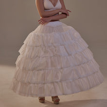 Load image into Gallery viewer, Short Ruffled Layered Hoop Skirt , Quinceañera &amp; Wedding Underskirt