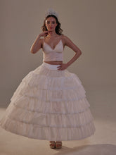 Load image into Gallery viewer, Short Ruffled Layered Hoop Skirt , Quinceañera &amp; Wedding Underskirt