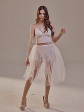 Load image into Gallery viewer, Short Soft White Tulle Skirt for Women , Flowy Mini Tulle Skirt, Bridal Party Skirt, Bachelorette Skirt