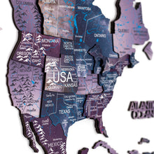 Load image into Gallery viewer, 3D Wooden World Map Sirius