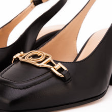 Load image into Gallery viewer, The Potomac Black Slingback Leather Women Sandal
