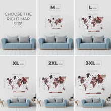 Load image into Gallery viewer, 3D Wooden World Map Cliff
