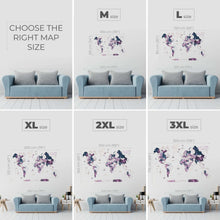 Load image into Gallery viewer, 3D Wooden World Map Milky Way