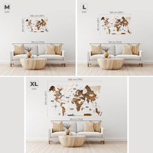 Load image into Gallery viewer, Wall Decor Bundle: 3D Wooden World Map with Flag Pins