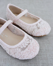 Load image into Gallery viewer, Crochet Lace Mary Jane Flats