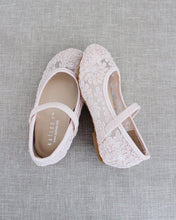 Load image into Gallery viewer, Crochet Lace Mary Jane Flats