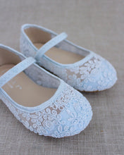 Load image into Gallery viewer, Crochet Lace Mary Jane Flats