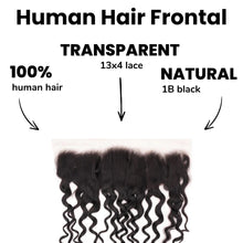 Load image into Gallery viewer, Spanish Wave 13x4 Transparent Lace Human Hair Frontal