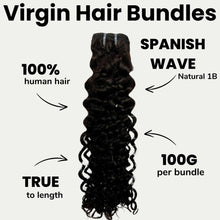 Load image into Gallery viewer, Spanish Wave 100% Human Hair Bundles