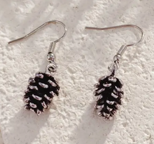 Load image into Gallery viewer, Pine Cone Earrings
