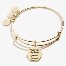 Load image into Gallery viewer, Stepmom 'You're In My Heart Forever' Charm Bangle