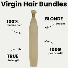 Load image into Gallery viewer, Straight Blonde 100% Human Hair Bundles