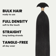 Load image into Gallery viewer, Straight Bulk 100% Human Braiding Hair