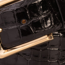 Load image into Gallery viewer, The Strat Black Leather Belt
