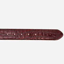 Load image into Gallery viewer, The Strat Burgundy Leather Belt