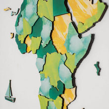 Load image into Gallery viewer, 3D Wooden World Map Surface