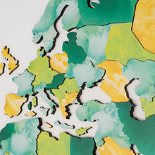 Load image into Gallery viewer, 3D Wooden World Map Surface