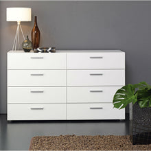 Load image into Gallery viewer, White Modern Bedroom 8-Drawer Double Dresser