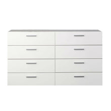 Load image into Gallery viewer, White Modern Bedroom 8-Drawer Double Dresser