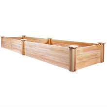 Load image into Gallery viewer, Cedar Wood 2-Ft x 8-Ft Outdoor Raised Garden Bed Planter Frame - Made in USA