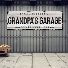 Load image into Gallery viewer, Grandpa Garage Sign II