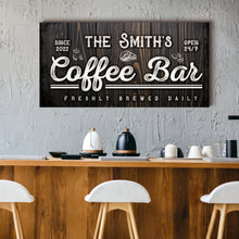 Load image into Gallery viewer, Family Coffee Bar Sign