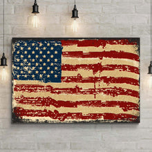 Load image into Gallery viewer, American Flag Canvas Wall Art