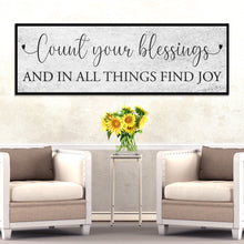 Load image into Gallery viewer, Count Your Blessings Sign III