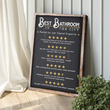 Load image into Gallery viewer, Best Bathroom In The City Sign II