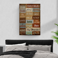 Load image into Gallery viewer, Family Rules Sign