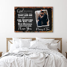 Load image into Gallery viewer, God Bless The Broken Road That Led Me To You Sign