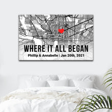 Load image into Gallery viewer, Couple Street Map Sign II