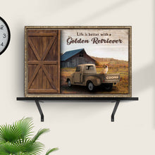 Load image into Gallery viewer, Life Is Better With A Golden Retriever Sign II