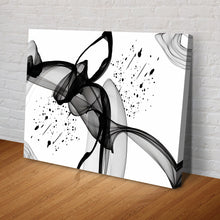Load image into Gallery viewer, Minimalist Black Abstract Canvas Wall Art