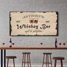 Load image into Gallery viewer, Whiskey Bar Sign II