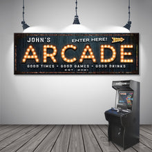 Load image into Gallery viewer, Arcade Enter Here Sign