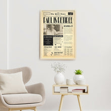 Load image into Gallery viewer, Newspaper Retirement Gift Sign