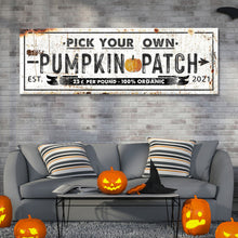 Load image into Gallery viewer, Pick Your Own Pumpkin Patch Sign